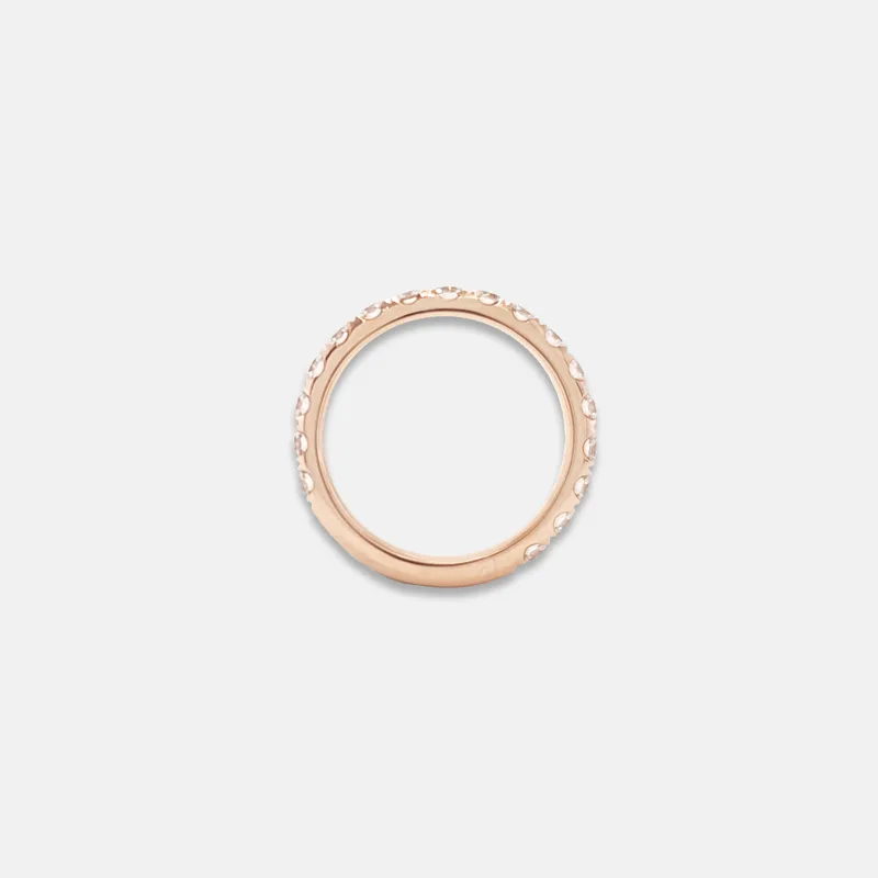 Vespera Diamond Pave Rose Gold Ring