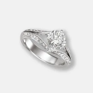 solitaire-round-spilt-shank-diamond-ring-143 Solitaire Round Spilt Shank Diamond Ring