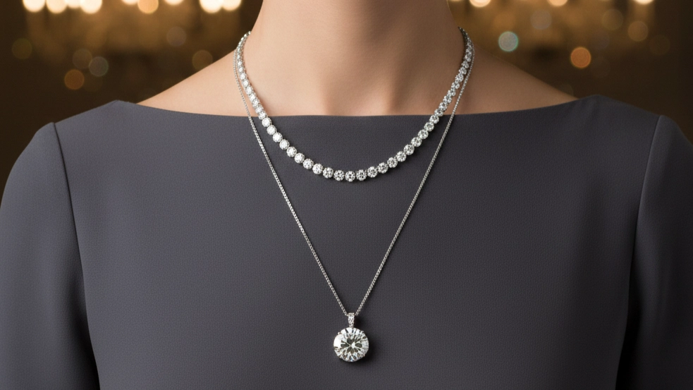 styling diamond necklaces for formal