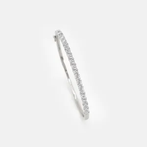 Elara Round Diamond Half Bangle