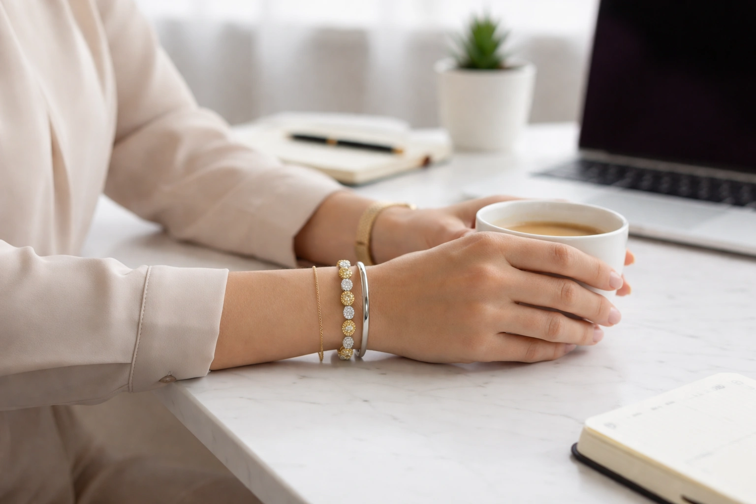 minimalist bracelet styling