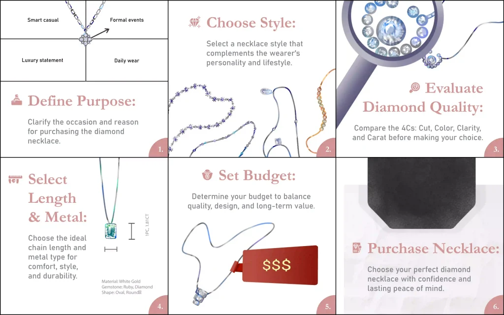 choose the right diamond necklace