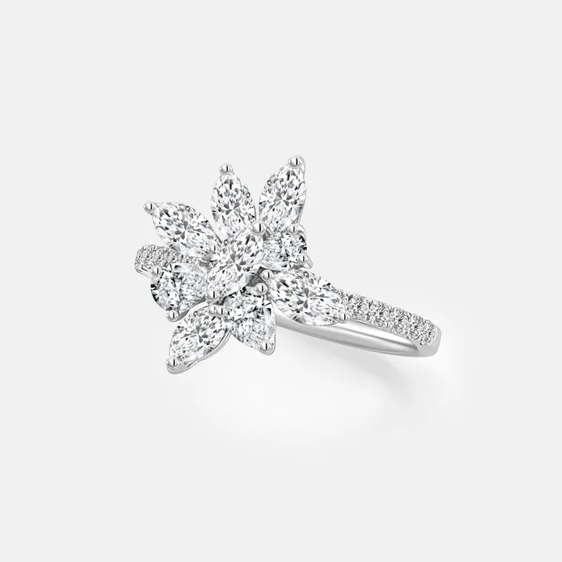 Vespera Cluster Marquise Diamond Ring