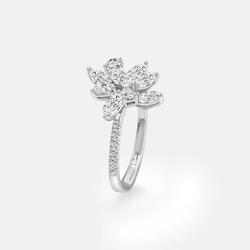 Vespera Cluster Marquise Diamond Ring