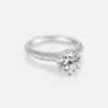 Solitaire Diamond Micro Pavé Ring