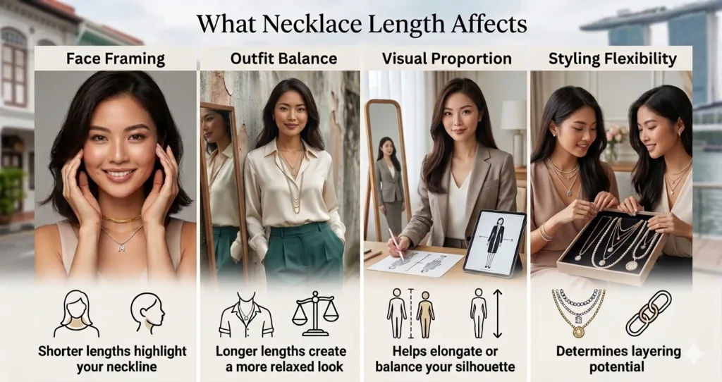 Necklace Length Affects