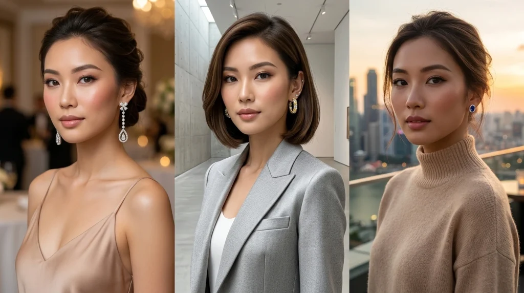 mathcing earring with outfit