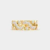 Thalia Weave Diamond Ring front profile in 18K yellow gold