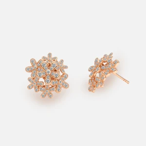 Thalia Crowd Earrings copy1 Thalia Crowd Earrings in 18K white and rose gold – Aary Jewellery Singapore